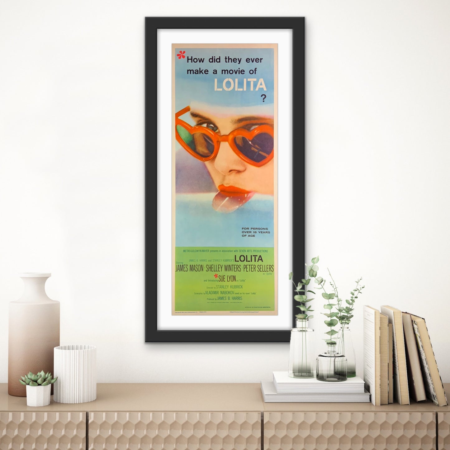 An original U.S. Insert movie poster for the Stanley Kubrick film Lolita