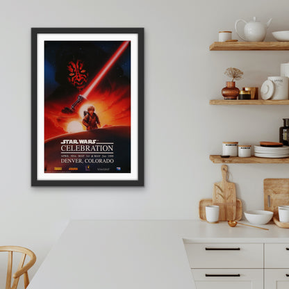 An original exhibition poster from Star Wars Celebration I / One