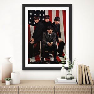 An original Japanese poster of The Beatles