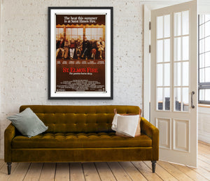 An original movie poster for the Brat Pack film St. Elmo's Fire