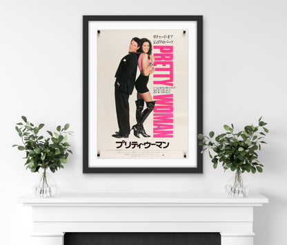 An original Japanese B2 movie poster for the Julia Roberts and Richard Gear film Pretty Woman