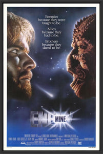 An original movie poster for the 1985 film Enemy Mine