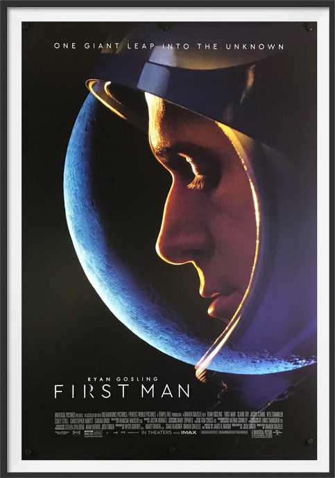 An original movie poster for the film First Man