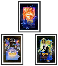 Load image into Gallery viewer, A trio of original Star Wars movie posters with artwork by Drew Struzan