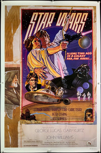 An original kilian style D poster for the film Star Wars