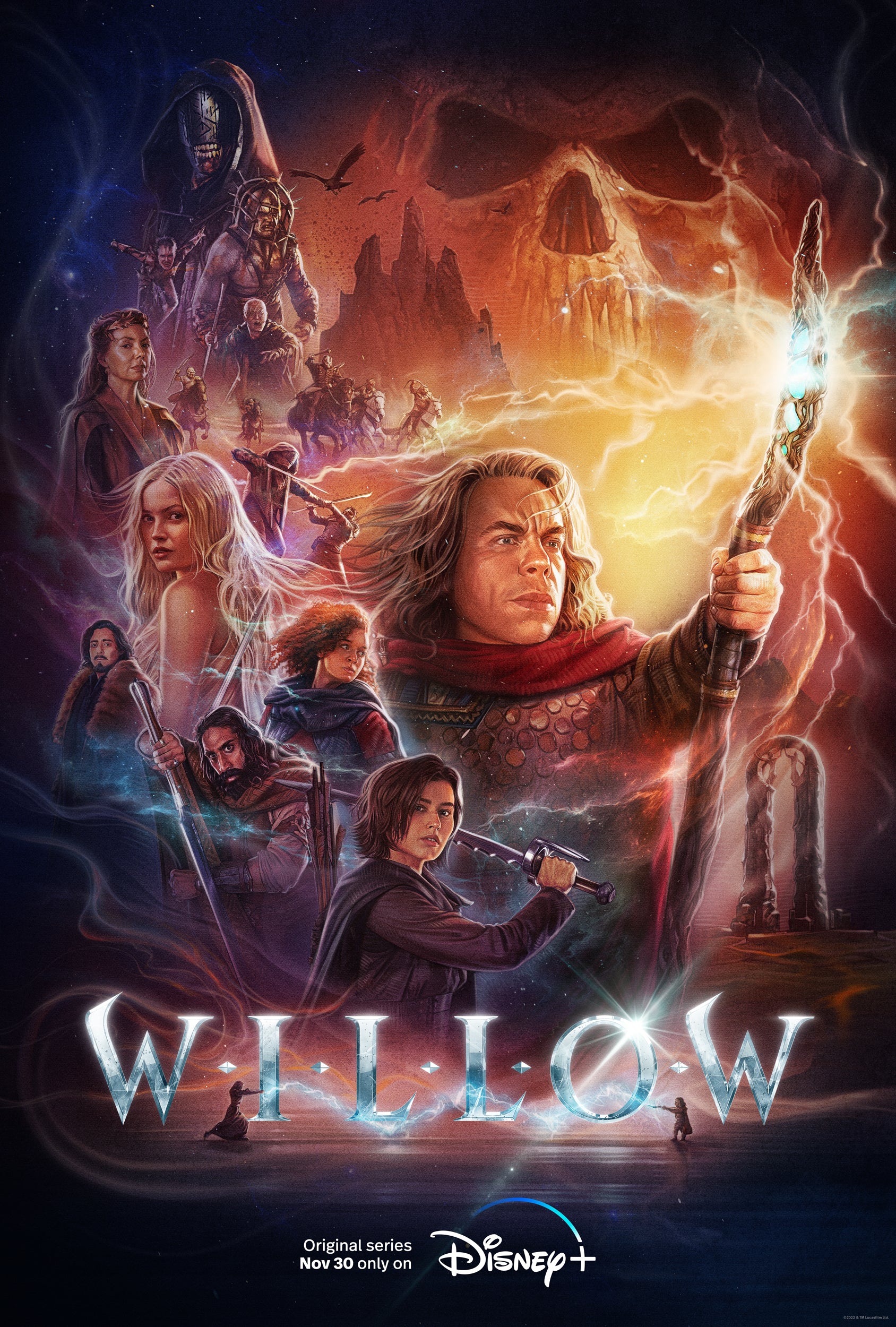 An original one sheet poster for the Disney+ series Willow