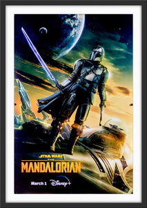 An original one sheet poster for the Disney+ Star Wars series The Mandalorian season 3