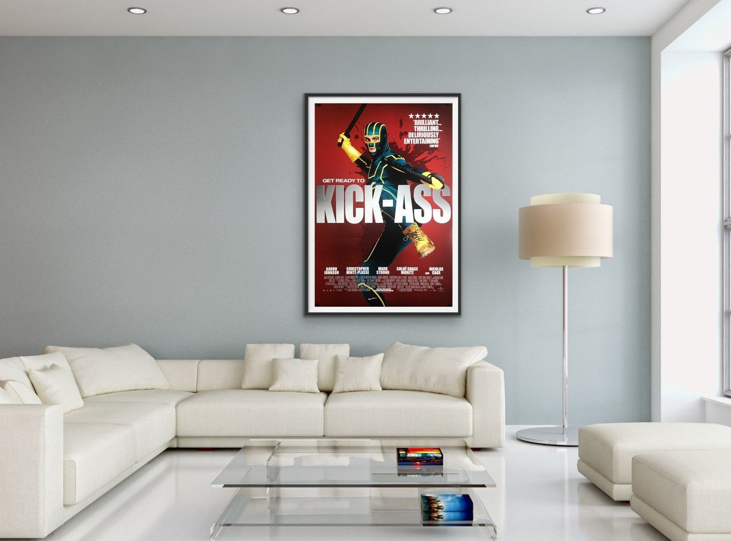 An original movie poster for the film Kick-Ass