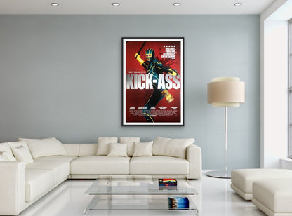 An original movie poster for the film Kick-Ass