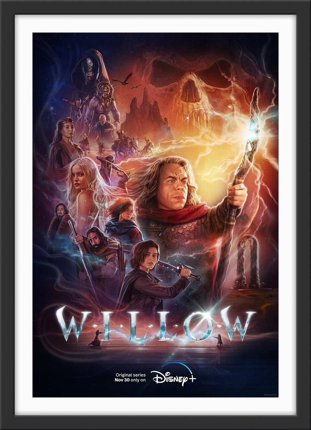 An original one sheet poster for the Disney+ series Willow
