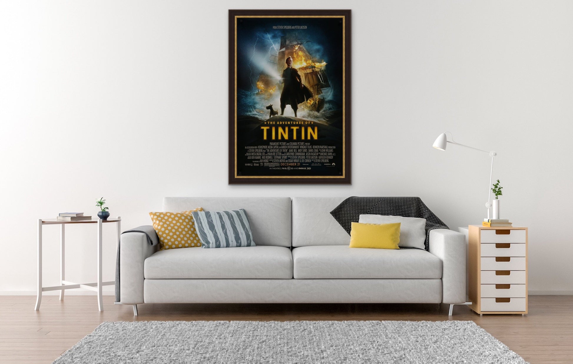 A one sheet movie / film poster for The Adventures of TinTin