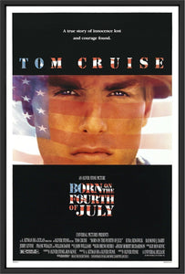 An original movie poster for the Oliver Stone film Born on the Fourth of July
