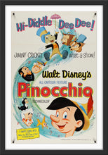 Load image into Gallery viewer, An original movie poster for the animated Disney film Pinocchio