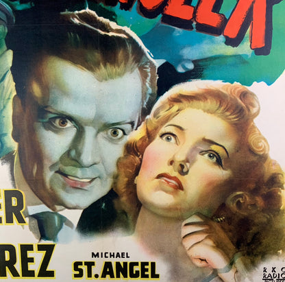 An original movie poster for the film The Brighton Strangler