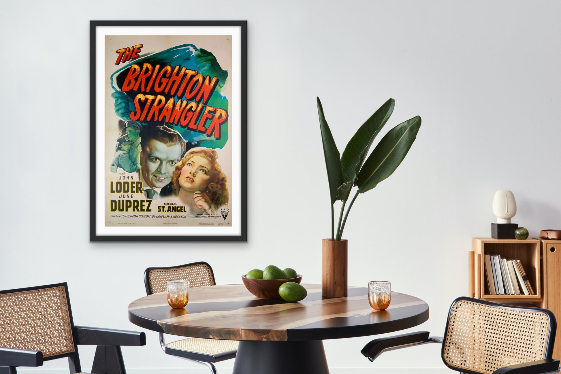 An original movie poster for the film The Brighton Strangler