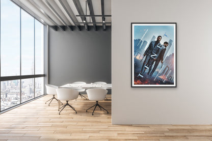 An original movie poster for the Christopher Nolan film Tenet