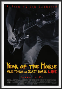 An original movie poster for the Neil Young documentary Year of the Horse