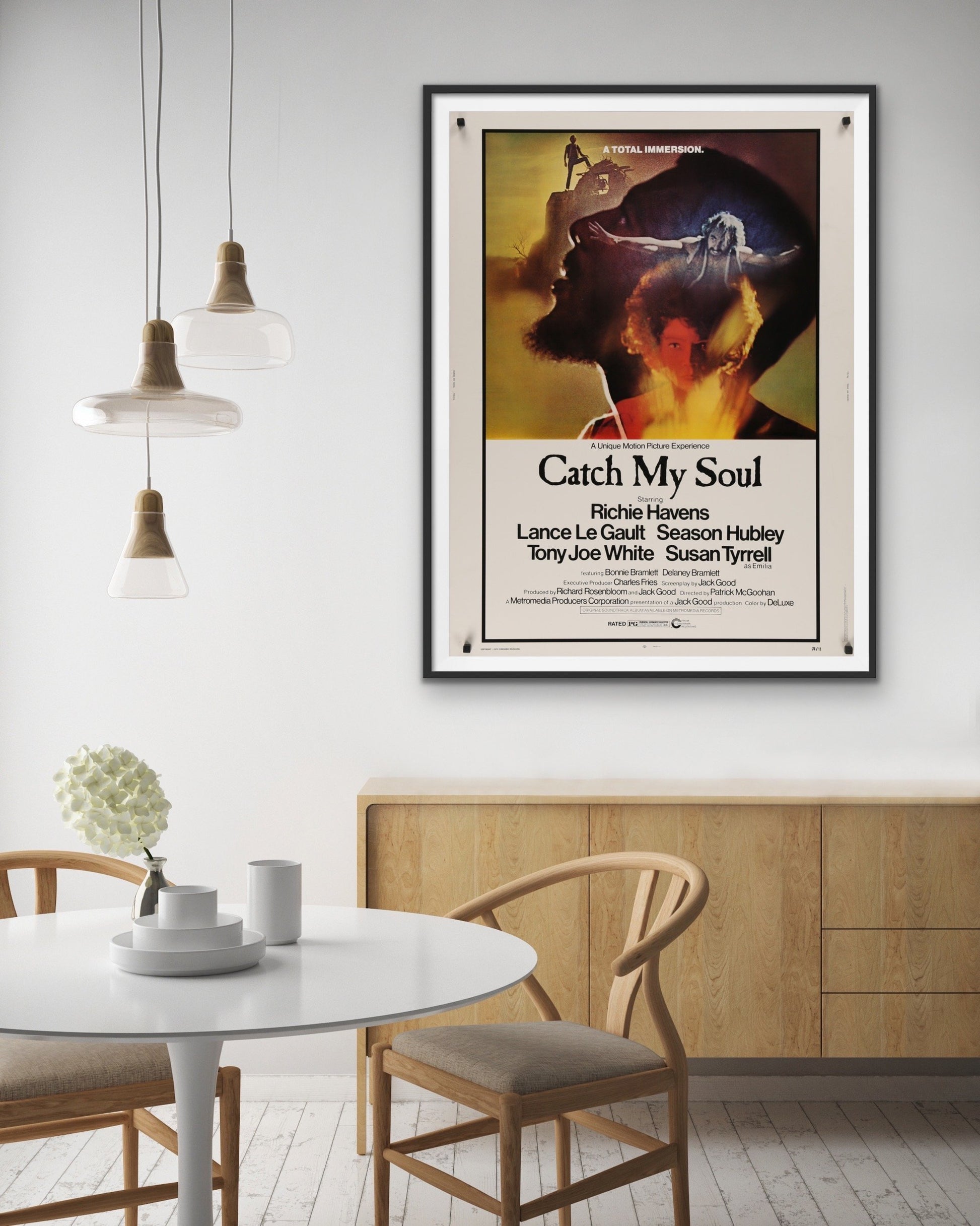 An original movie poster for the Patrick McGoohan film Catch My Soul