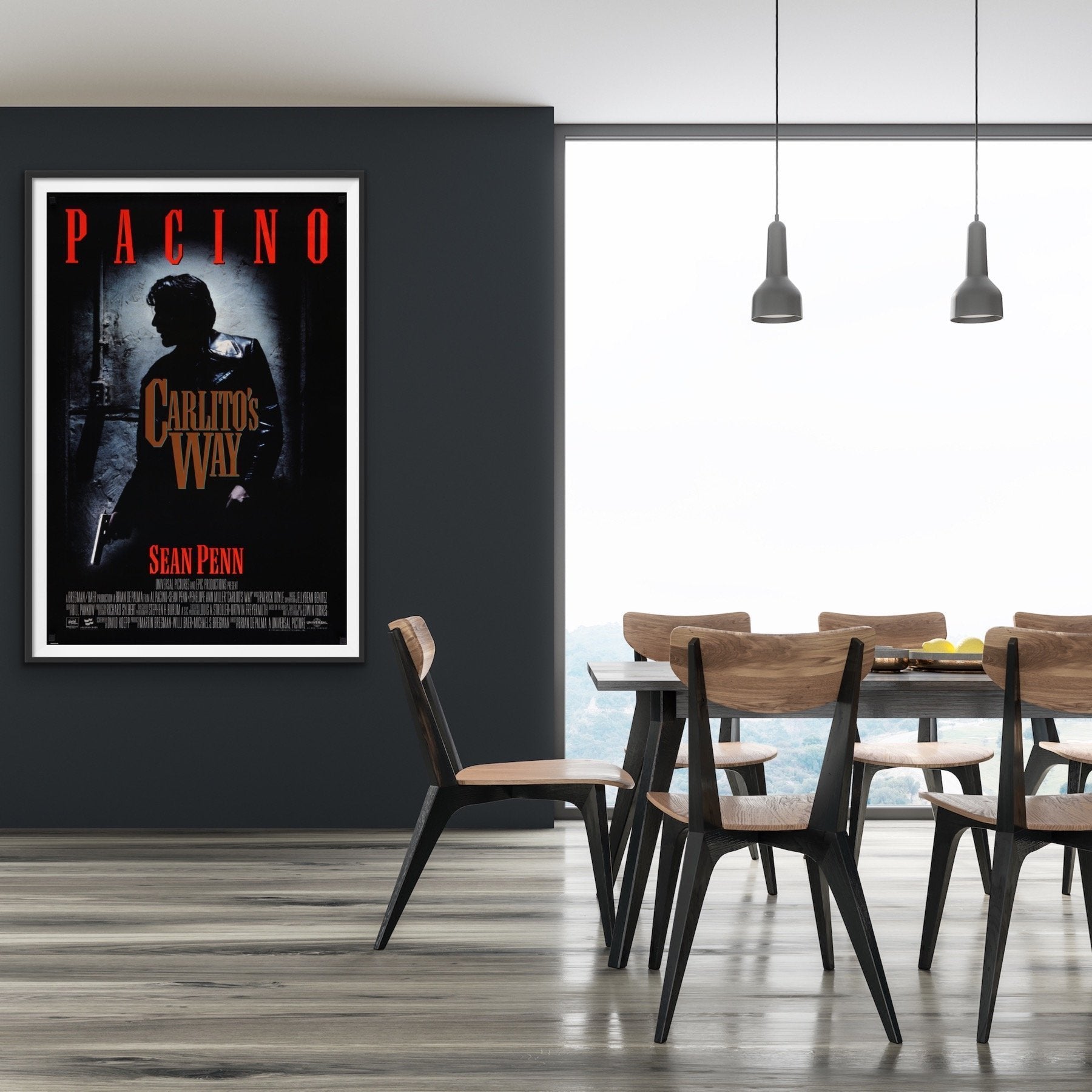 An original movie poster for the film Carlito's Way