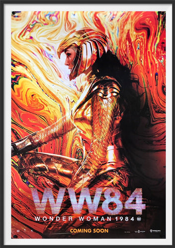 An original movie poster for the film Wonder Woman 1984 (due in 2020)