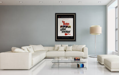 An original one sheet movie poster for the Beatles' A Hard Day's Night