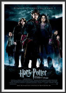 An original movie poster for the Wizarding World film Harry Potter and the Goblet of Fire