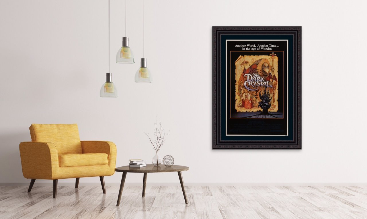 An original movies poster for Jim Henson's "The Dark Crystal"