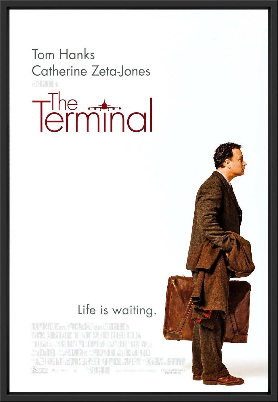 An original movie poster for the film The Terminal