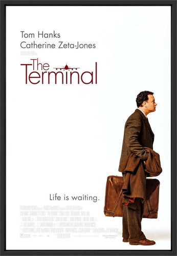 An original movie poster for the film The Terminal