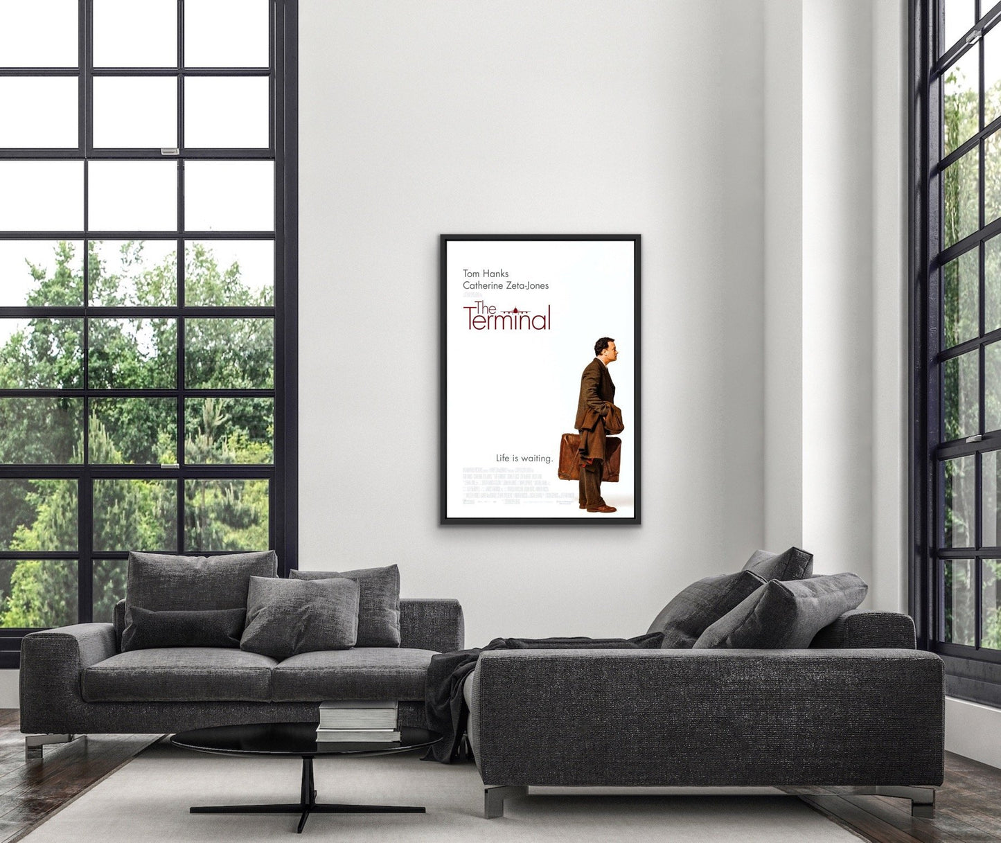 An original movie poster for the film The Terminal