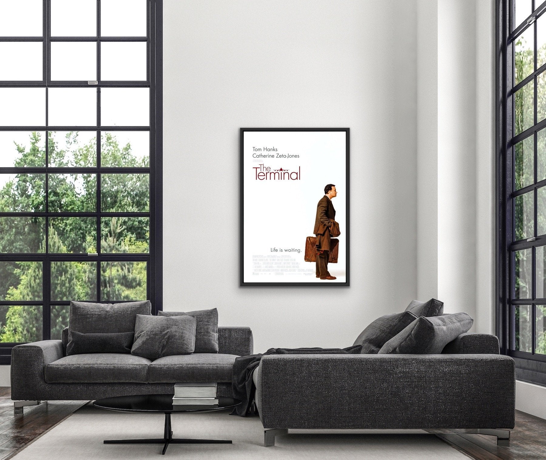 An original movie poster for the film The Terminal