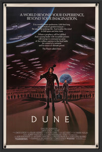 An original movie poster for the 1984 film Dune