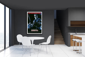 An original movie poster for the film Terminator 2: Judgement Day
