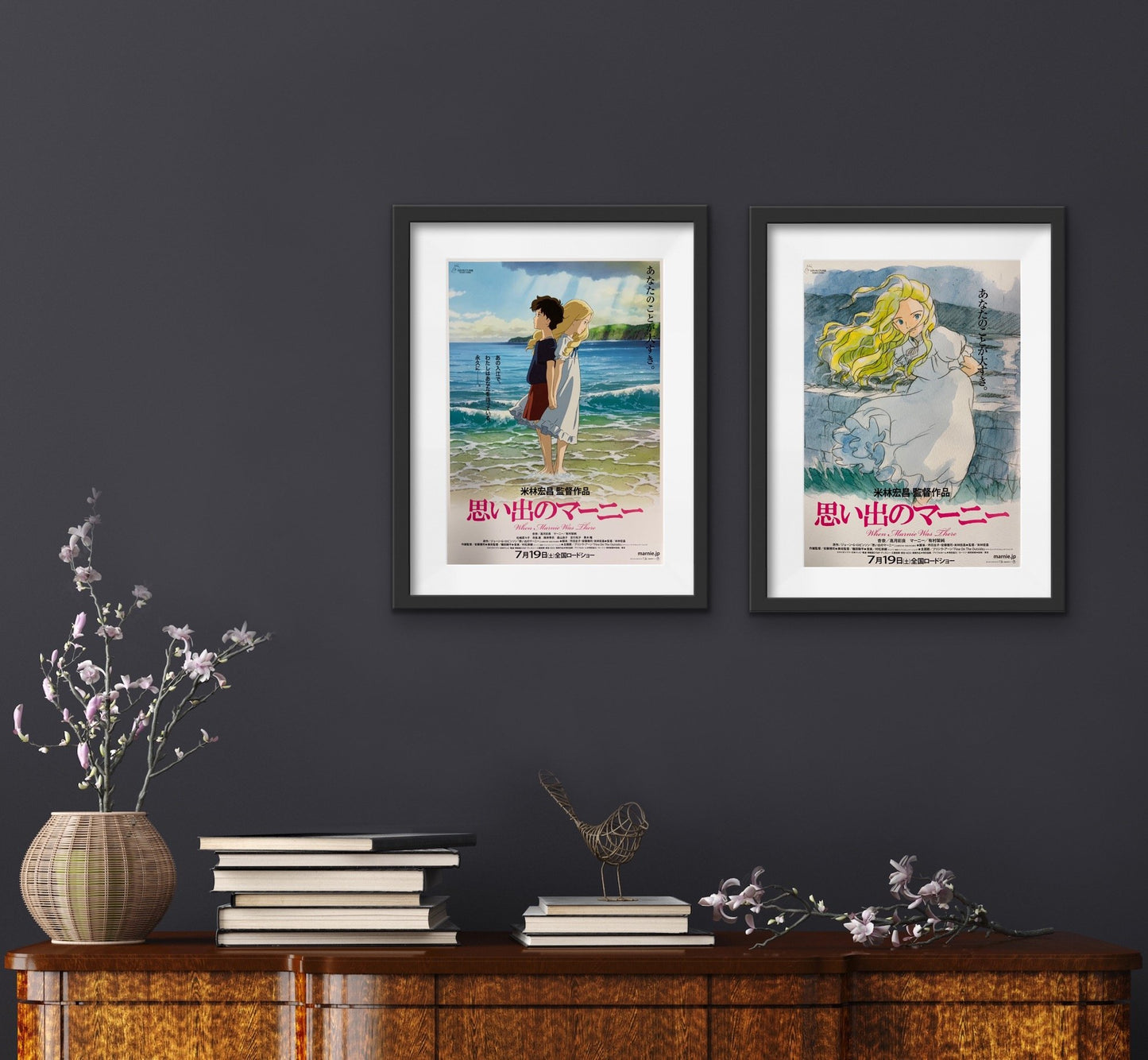 Two original Japanese chirashi posters for the Studio Ghibli film When Marnie Was There