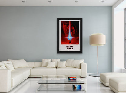 An original one sheet teaser movie poster for Star Wars VIII - The Last Jedi
