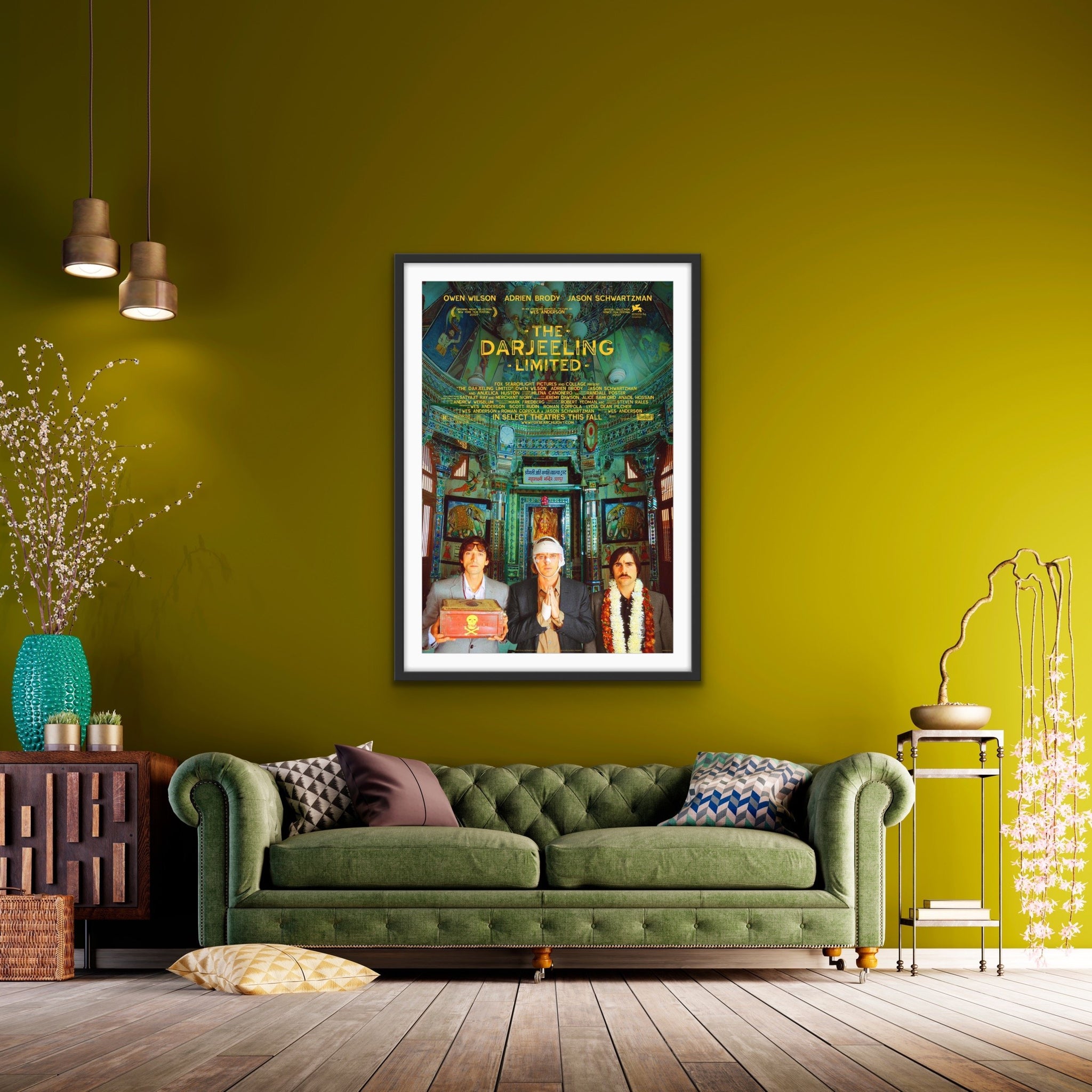 The Darjeeling Limited Movie Poster Owen Wilson Adrien Brody Jason  Schwartzman