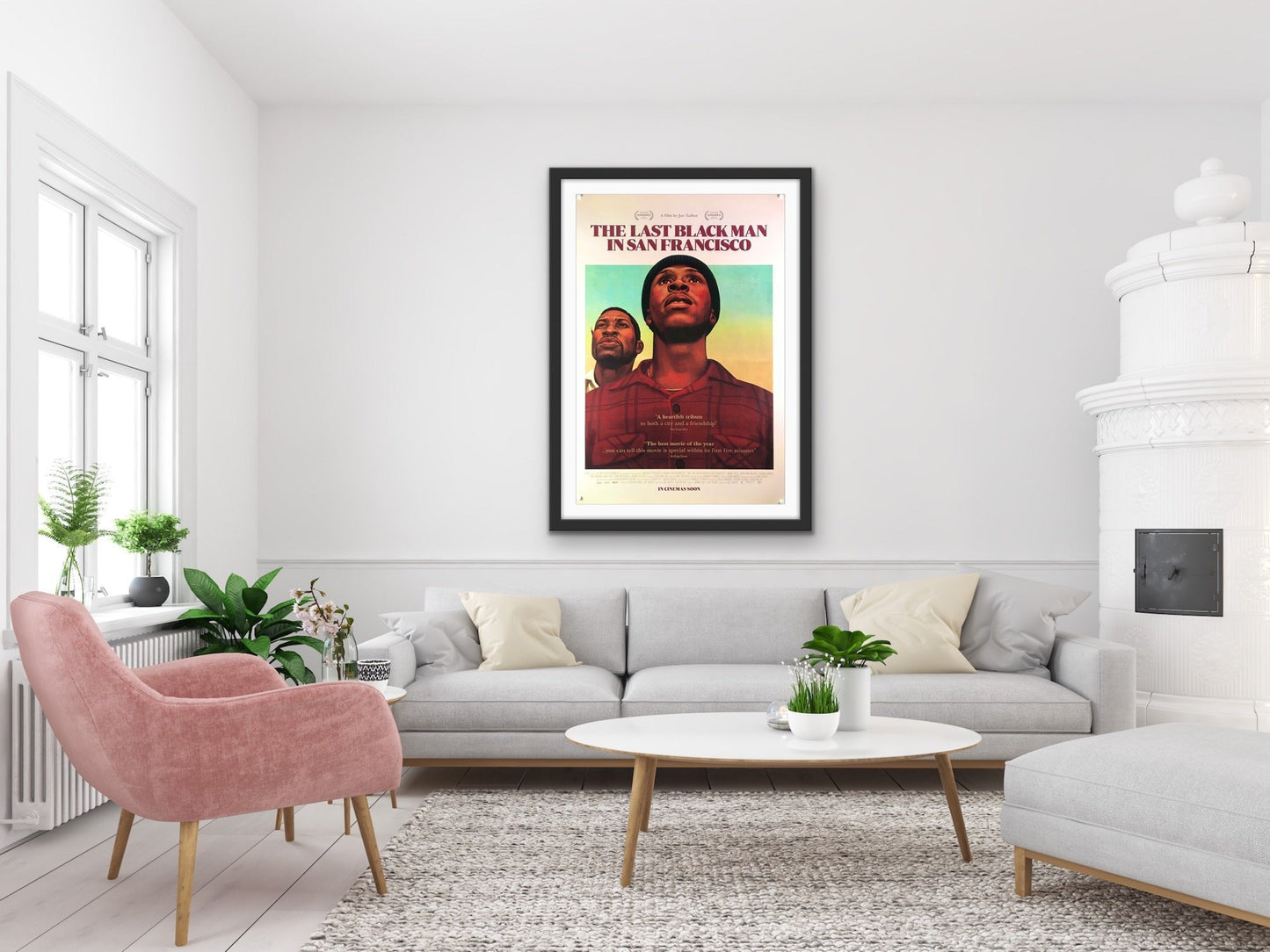 An original movie poster by Akiko Stehrenberger for The Last Black Man In San Francisco
