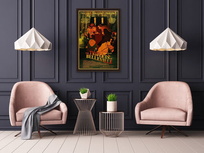An original movie poster for The Triplets of Belleville (Les Triplettes de Bellville)