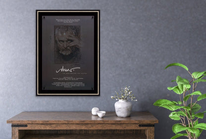 An original autographed poster for Drew: The Man Behind the Poster