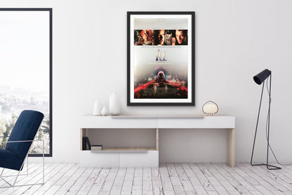 An original movie poster for the Spielberg film A.I. Artificial Intelligence