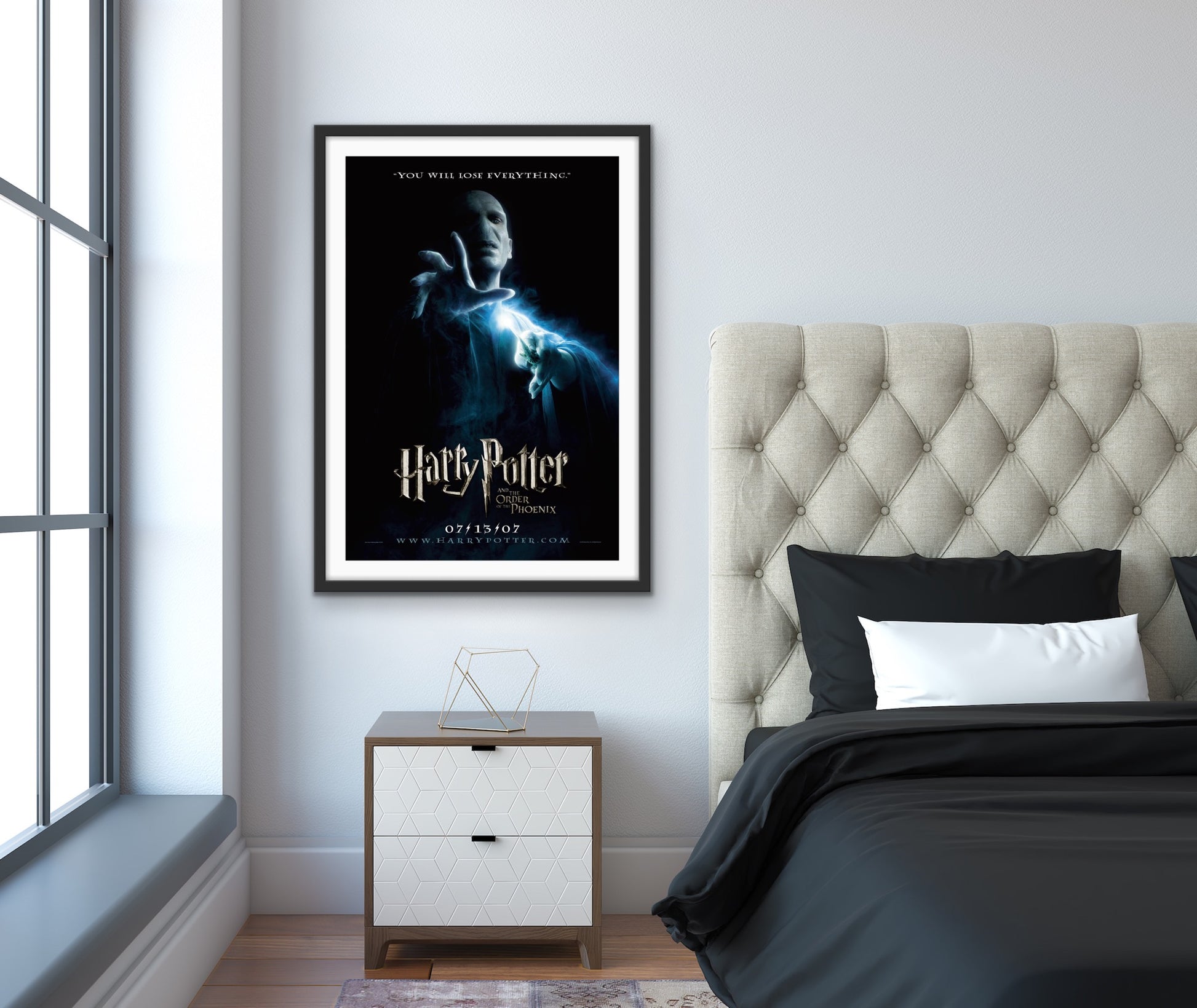 An original movie poster for the film Harry Potter and the Order of the Phoenix