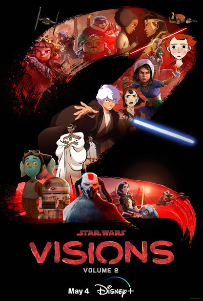 An original one sheet poster for the Disney+ series Star Wars Visions Volume 2