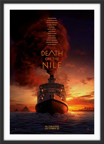 An original movie poster for the 2020 film Death on the Nile