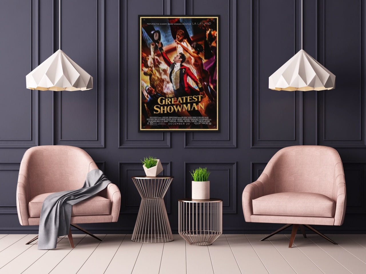 An original movie poster for The Greatest Showman