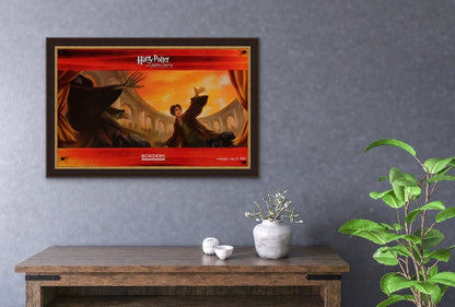 An original poster for the publication of Harry Potter and the Deathly Hallows