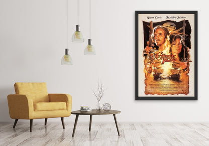 An original movie poster by Drew Struzan for the film Cutthroat Island