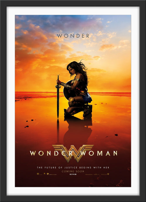 An advance movie poster for the DC film Wonder Woman (2017)