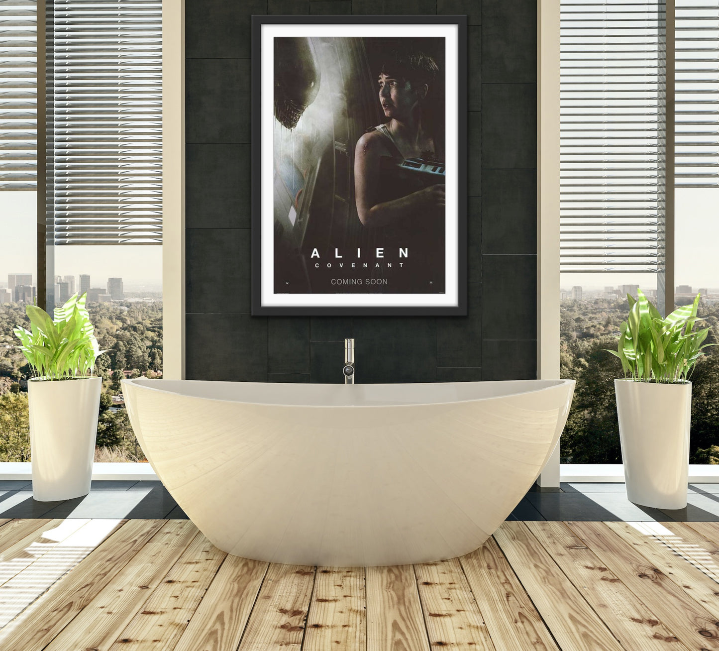 An original movie poster for the film Alien Covenant