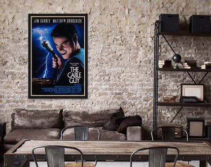 An original movie poster for the film The Cable Guy