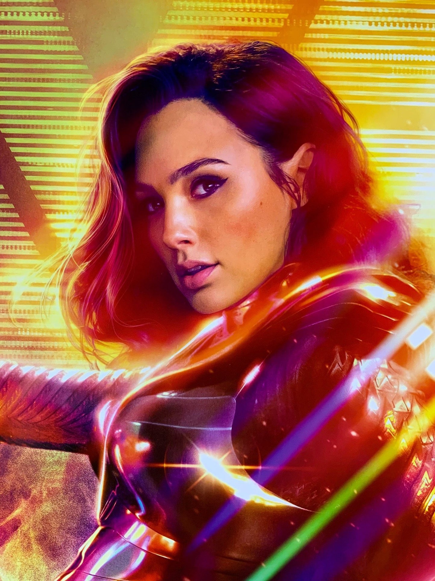 An original movie poster for the DC comics film Wonder Woman 1984